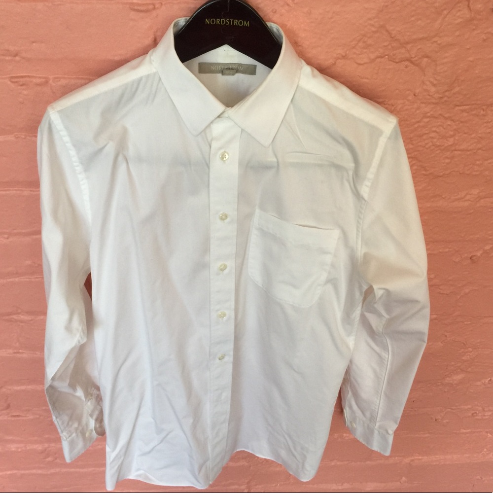 Nordstrom boys white shirt